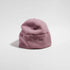 vaga fleece beanie, warm running hat, light pink colour, hat standing up 