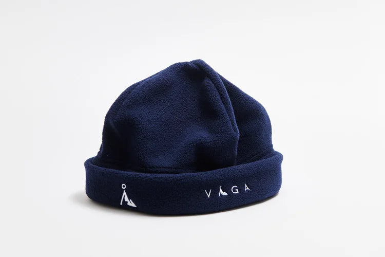 Vaga fleece beanie in navy
