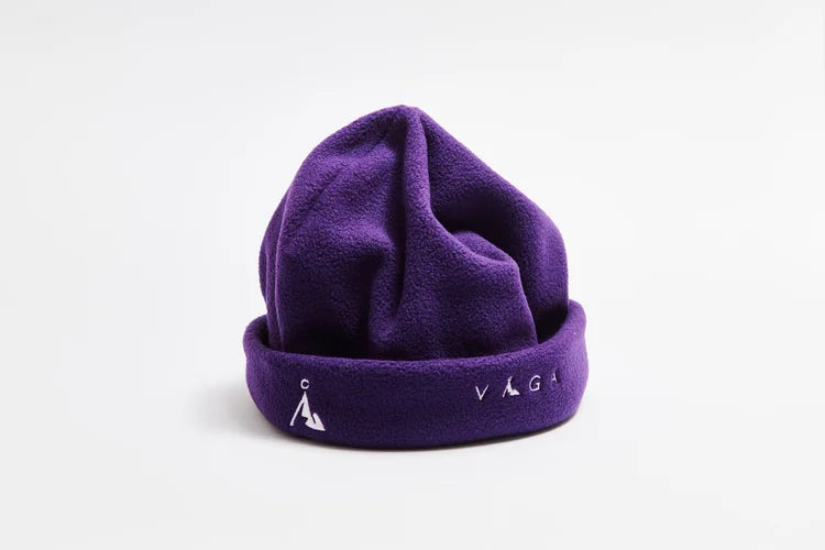 Vaga fleece beanie in purple