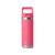 YETI Rambler 532 ml Water Bottle, insulated flask bottle for maintaining internal temperatures, front view of bottle in a pink colour