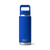 YETI Rambler 769 ml Water Bottle, insulated flask bottle for maintaining internal temperatures, front view of bottle in a blue colour
