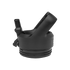 Yeti black rambler bottle straw cap, replacement cap for water bottle with attached straw in a black colour