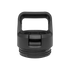 Yeti black rambler bottle straw cap, replacement cap for water bottle with attached straw in a black colour