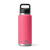 front view of 1 litre yeti rambler insulated bottle in a pink colour