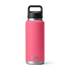 front view of 1 litre yeti rambler insulated bottle in a pink colour