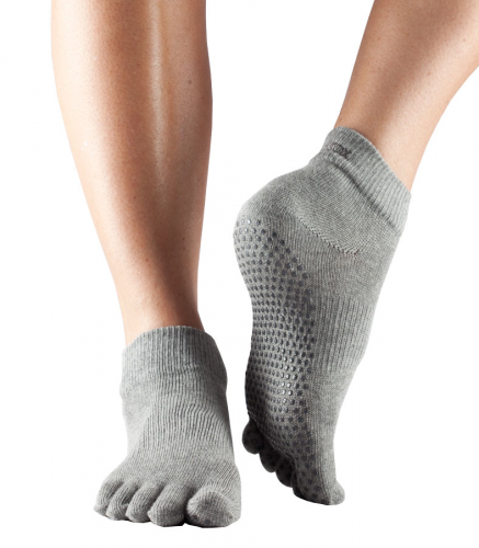 Toesox Grip Ankle Full Toe Socks