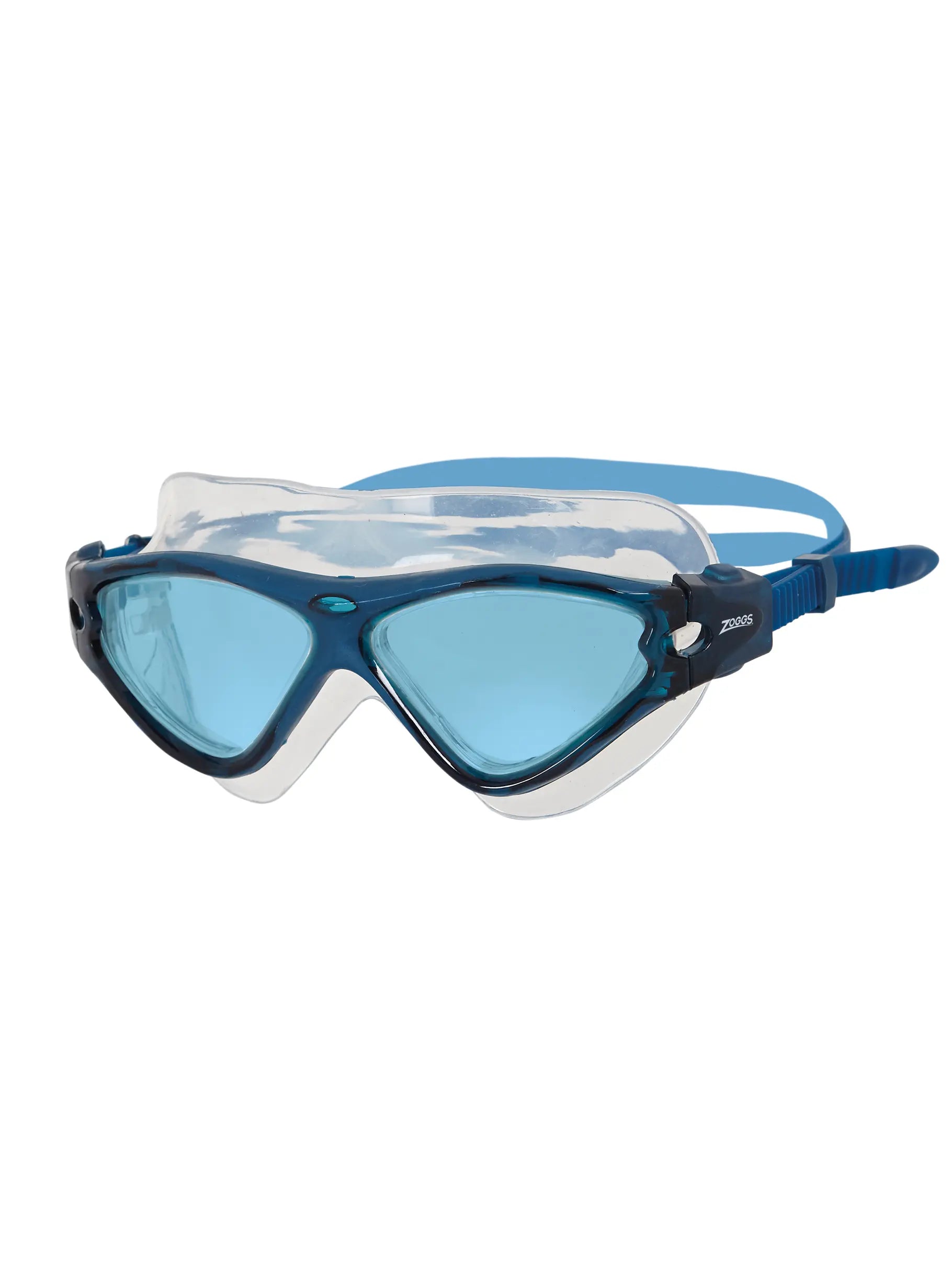 zoggs tri vision swim mask, navy, blue tinted lens